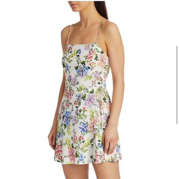 Alice + Olivia Trixie Mini Dress (Gardenia) - Picture 1 of 4